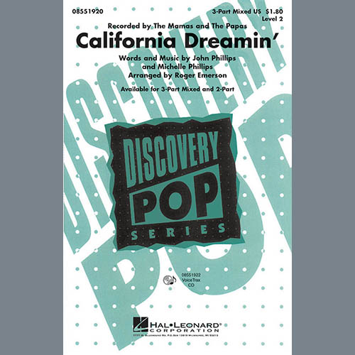 Produktbild zu: California Dreamin' (arr. Roger Emerson)