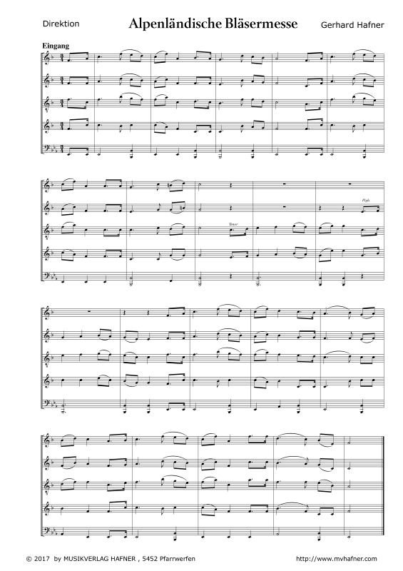 Product gallery: Page 1 of 11 Alpenländische Bläsermesse, , (wind orchestra)