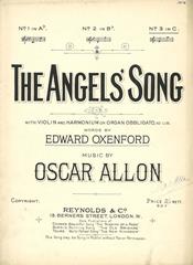 cover: The Angels' Song, Oscar Allon, Gesang, Klavier