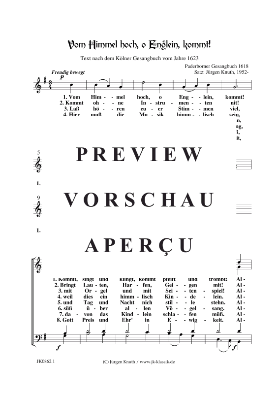 Product gallery: Page 2 of 3 Vom Himmel hoch, o Englein, kommt! , , (mixed choir)