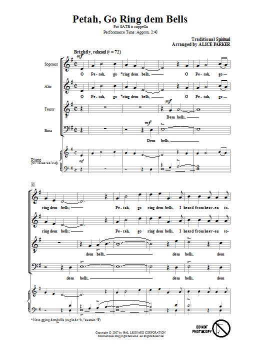 Produktbild zu: Petah, Go Ring Dem Bells