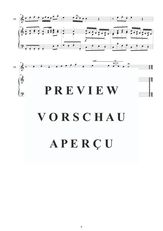 Produktgalerie: Seite 7 von 11 Oboe Concerto No.5 in C-Dur Op.9, , Oboe und Cembalo/Klavier