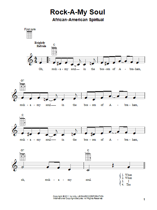 Product gallery: Page 1 of 1 Rock-A-My Soul, African-American Spiritual
