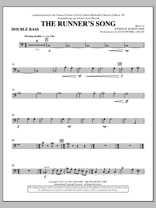Produktbild zu: The Runner's Song - Double Bass