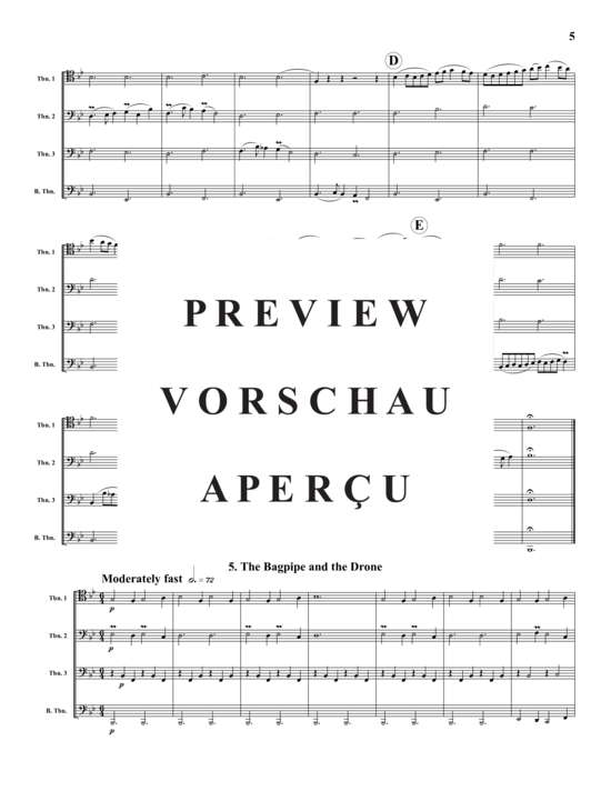 Product gallery: Page 6 of 21 Fünf Stücke , , (Trombone Quartet)