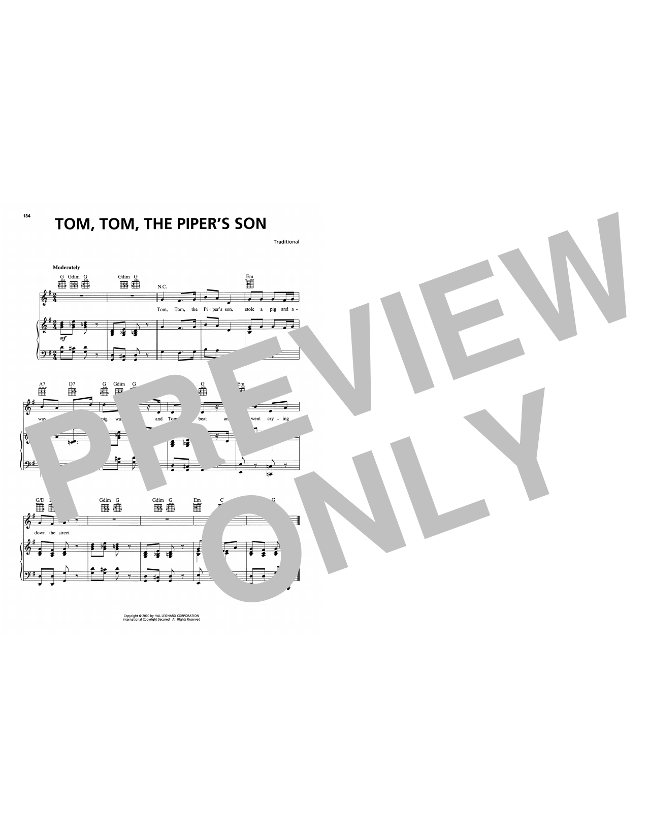 Product picture to: Tom, Tom, The Piper's Son