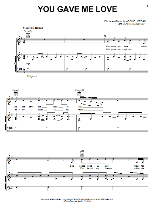 Produktbild zu: You Gave Me Love