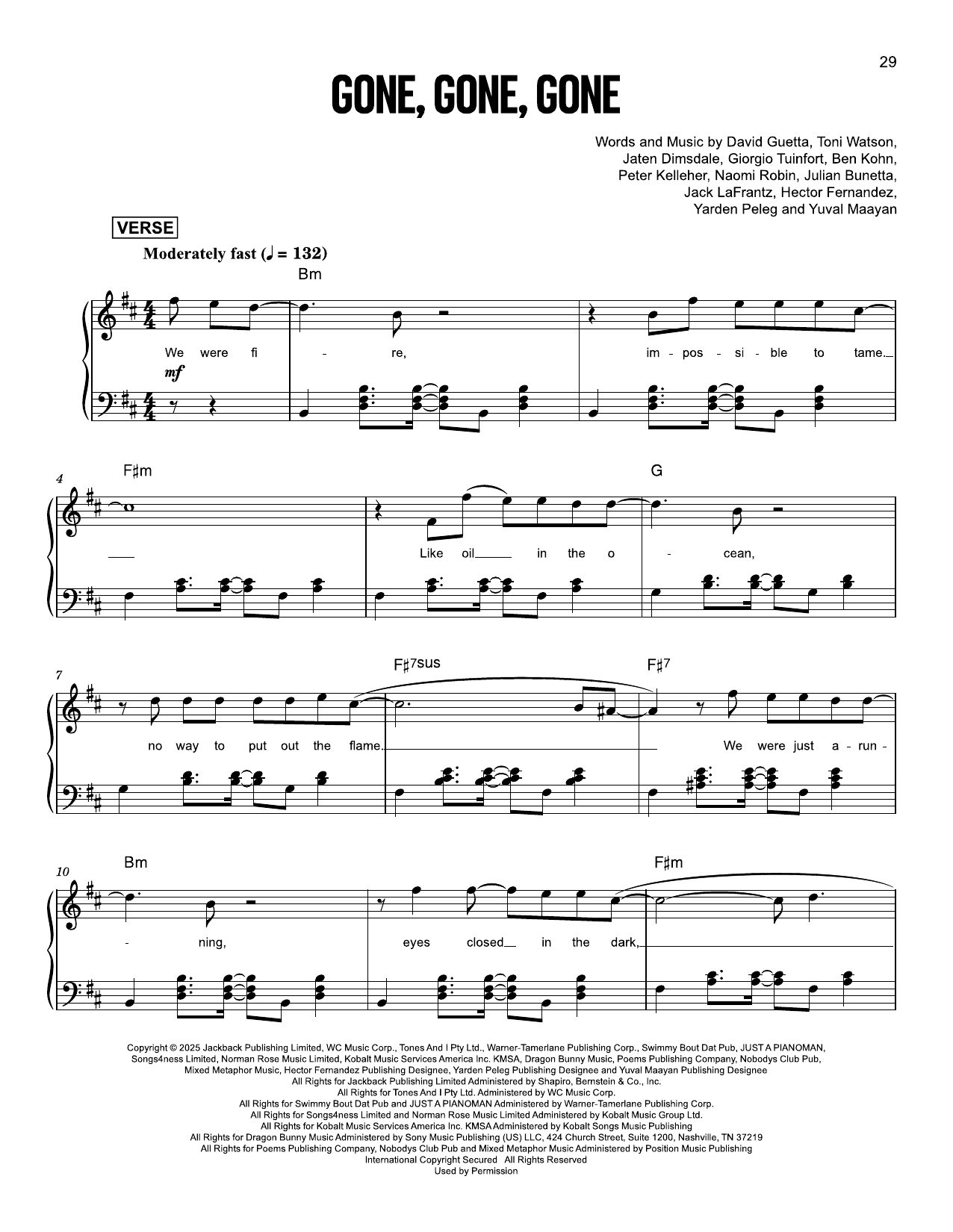 Produktgalerie: Seite 1 von 1 Gone Gone Gone, David Guetta, Teddy Swims, Tones And I