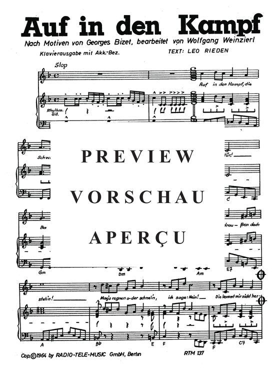 Produktgalerie: Seite 4 von 4 Auf in den Kampf, Cotton, 	Charly, Klavier und Gesang