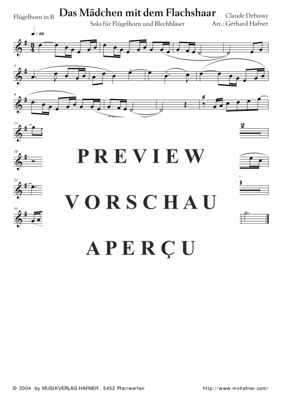 Product gallery: Page 9 of 11 Das Mädchen mit dem Flachshaar, , (Brass Ensemble)