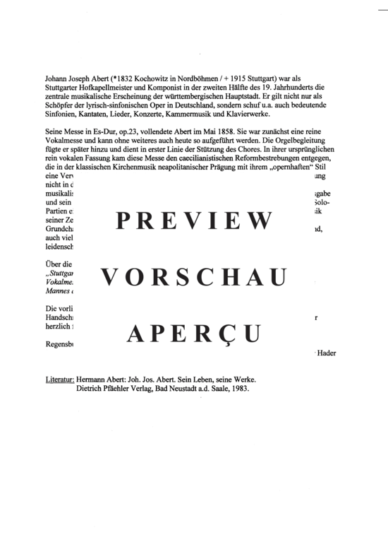 Product gallery: Page 3 of 21 Messe in Es-Dur , , (mixed choir opt. organ)