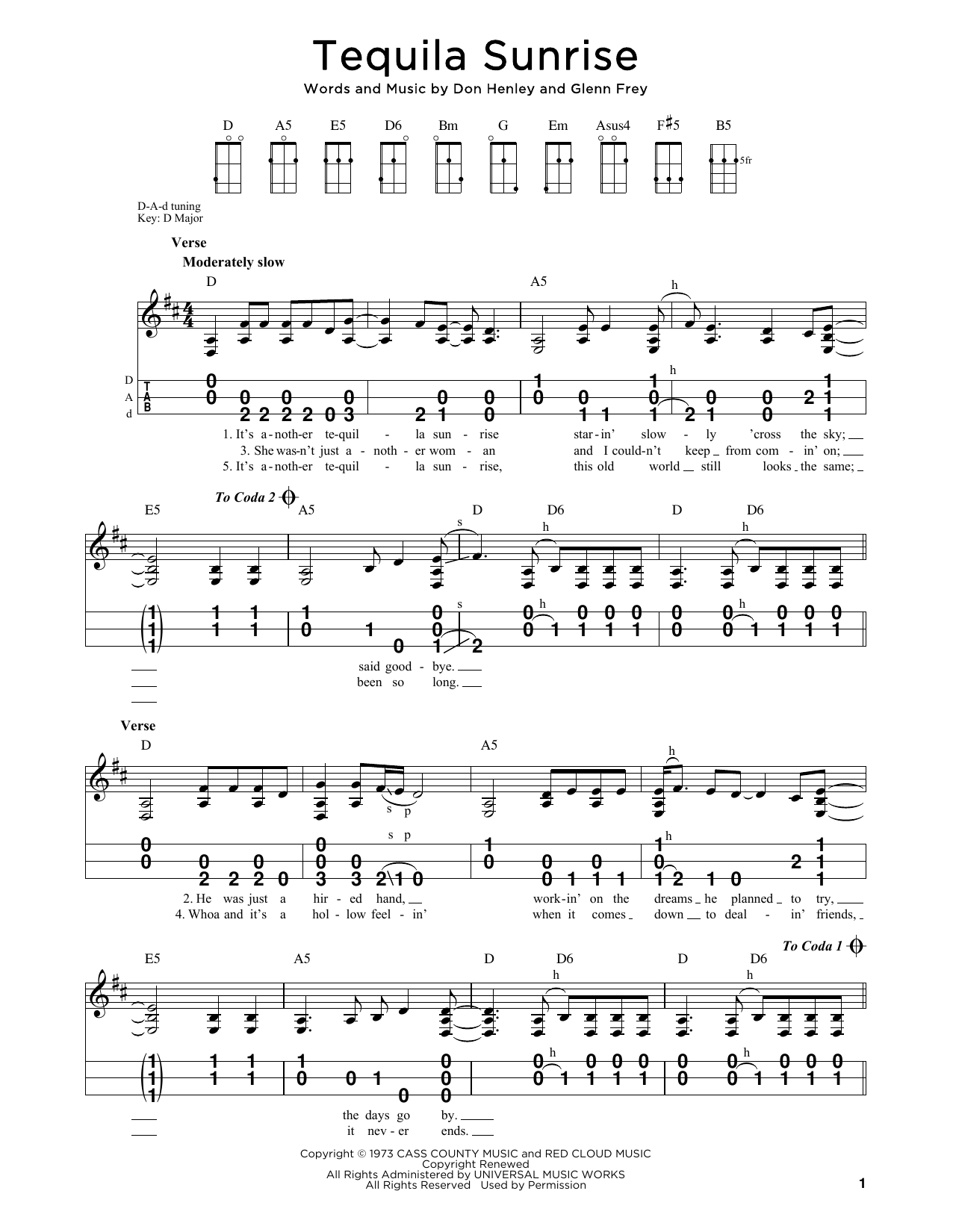 Produktbild zu:  Tequila Sunrise - Eagles