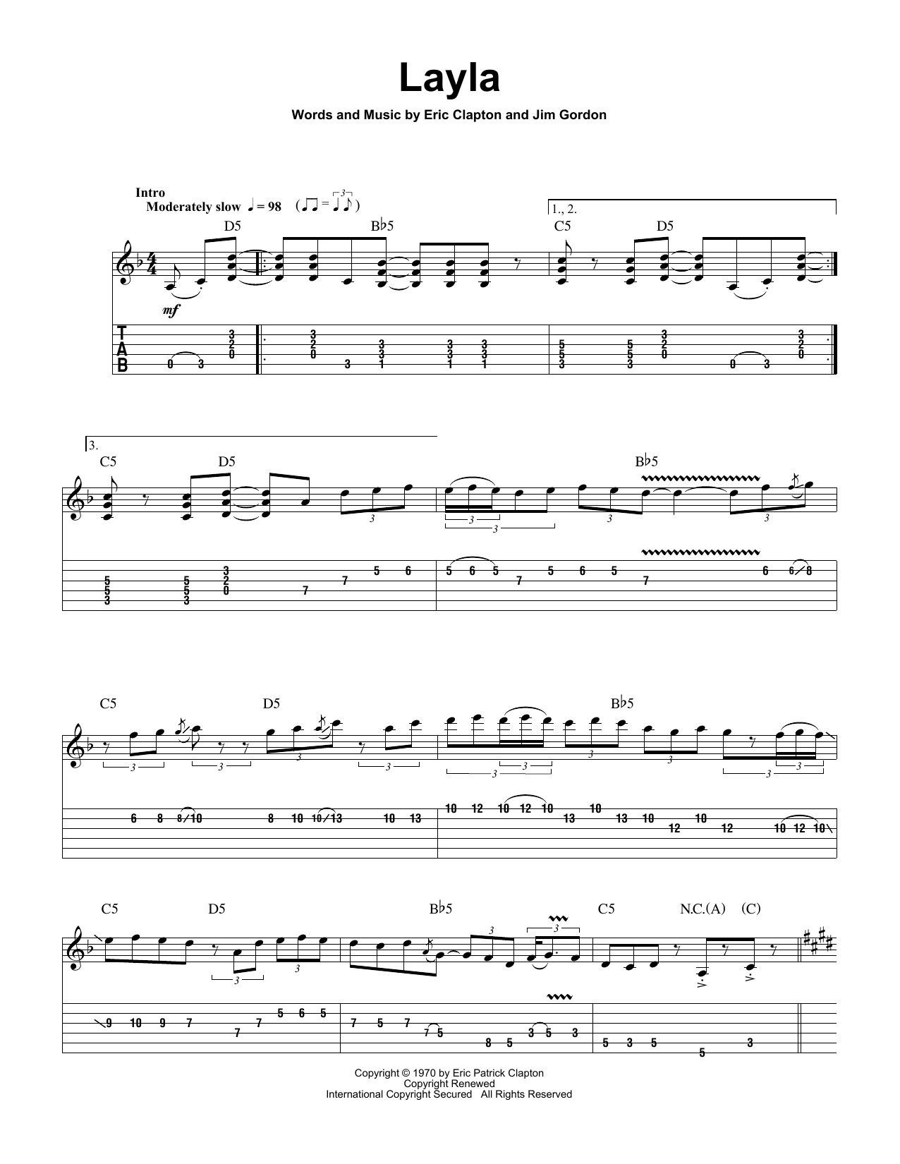 Produktgalerie: Seite 1 von 1 Layla, Eric Clapton, Gitarre