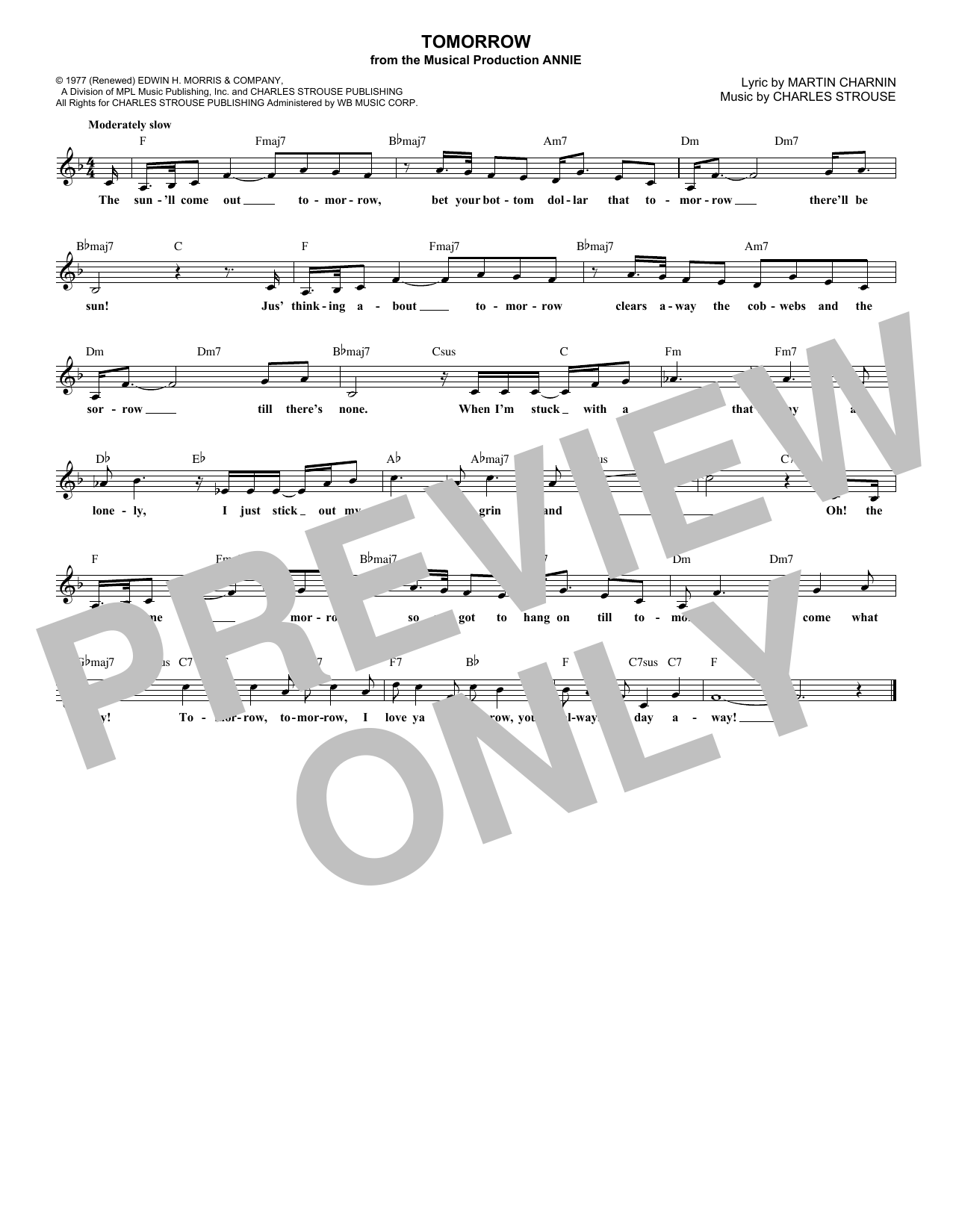 Produktbild zu: Tomorrow