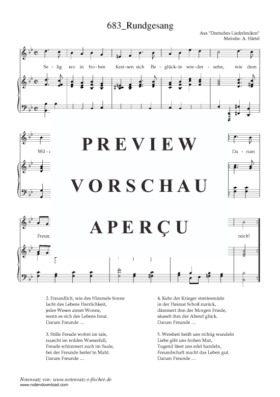 Product picture to: Rundgesang Aus "Deutsches Liederlexikon" A. Härtel (1865)