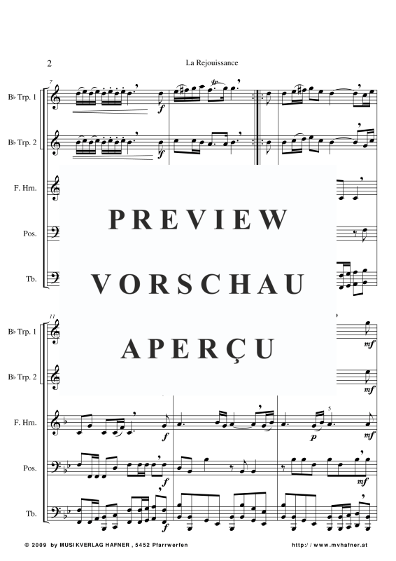 gallery: Feuerwerksmusik - La Réjouissance, , (Blechbläser Quintett)