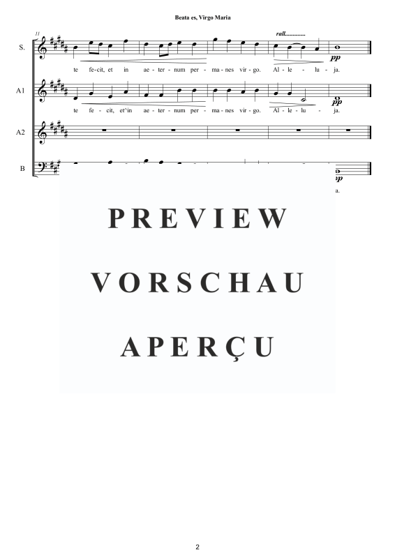 Product gallery: Page 3 of 7 Beata es, Virgo Maria, , Mixed Choir Saab