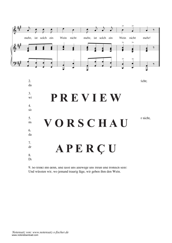 Produktgalerie: Seite 3 von 3 Rheinweinlied , , Klavier und Gesang