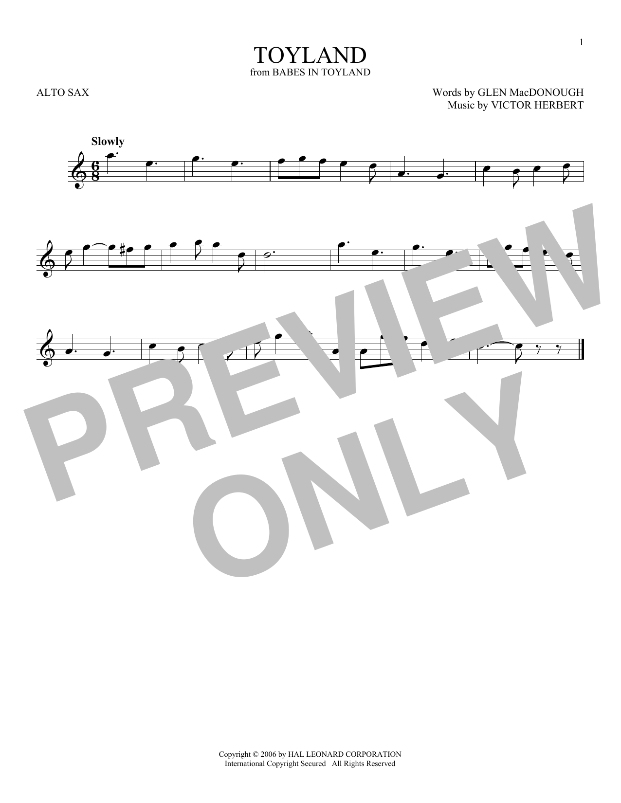 Product gallery: Page 1 of 1 Toyland, Victor Herbert
