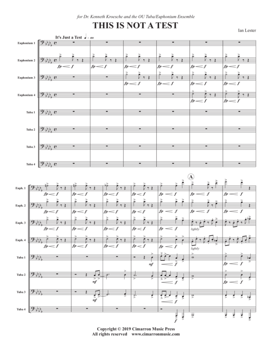 Product picture to: This is not a Test Ian Lester