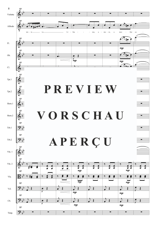 Product gallery: Page 11 of 11 Brindisi (Libiam from La Traviata), , Solo Soprano, Solo Tenor and Reduced Orchestra