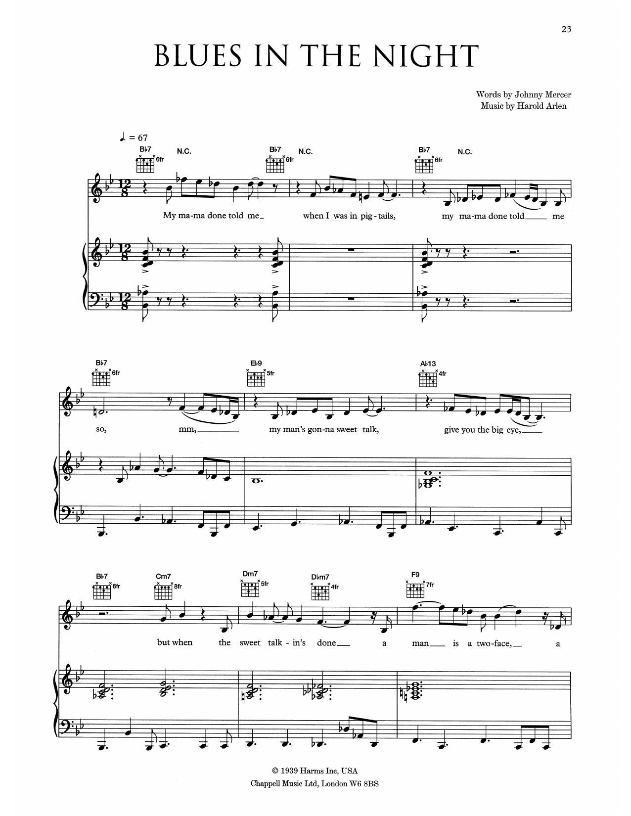 Produktbild zu: Blues In The Night