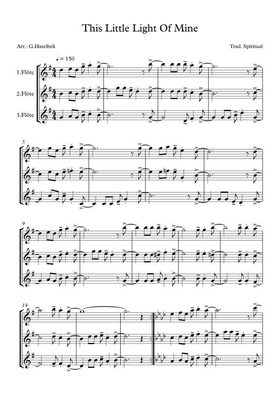 gallery: This Little Light Of Mine, , Flötentrio