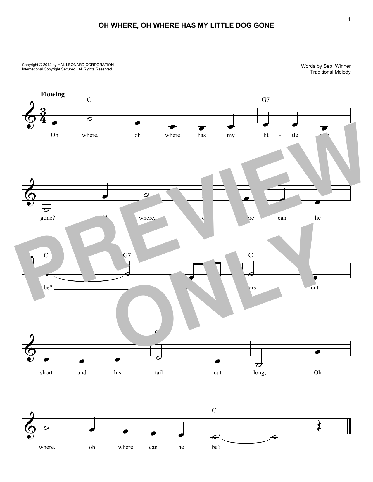 Produktbild zu: Oh Where, Oh Where Has My Little Dog Gone