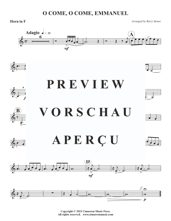 Produktgalerie: Seite 7 von 9 O Come, O Come Emmanuel, , Blechbläserquintett