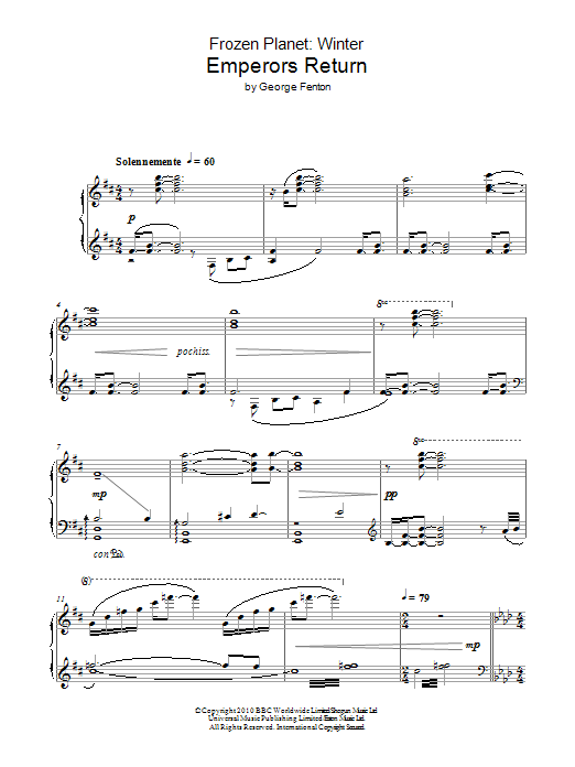 Produktbild zu:  Frozen Planet, Emperors Return - George Fenton