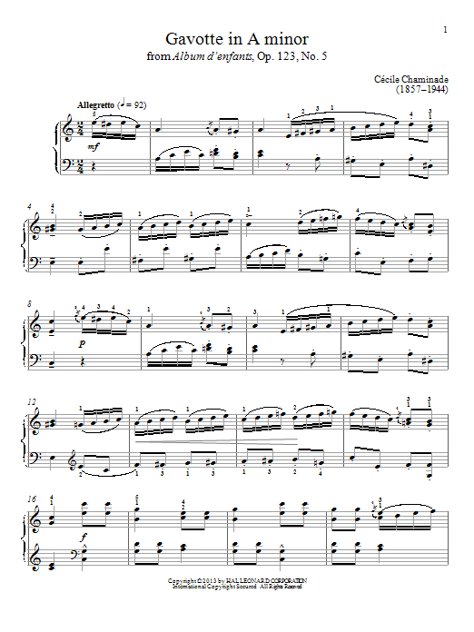 Produktbild zu: Gavotte In A Minor