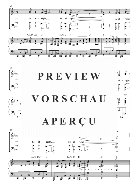 Produktgalerie: Seite 9 von 9 I´ve Got a Feeling, , Gemischter Chor SAB, Sopran Solo und Klavier