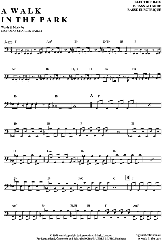 gallery: A walk in the park , Nick Straker Band, (E-Bass)