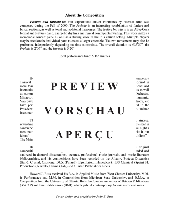 Product gallery: Page 3 of 21 Prelude and Intrada , , (4 euphonium or trombone quartet)