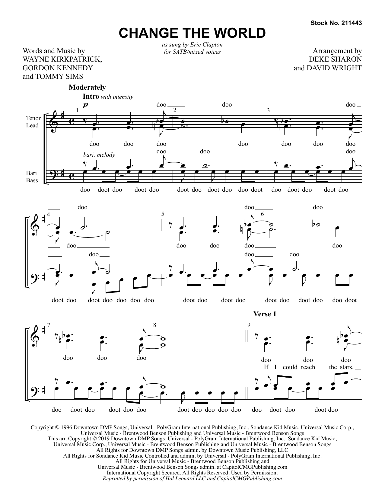 Produktbild zu: Change The World (arr. Deke Sharon and David Wright)