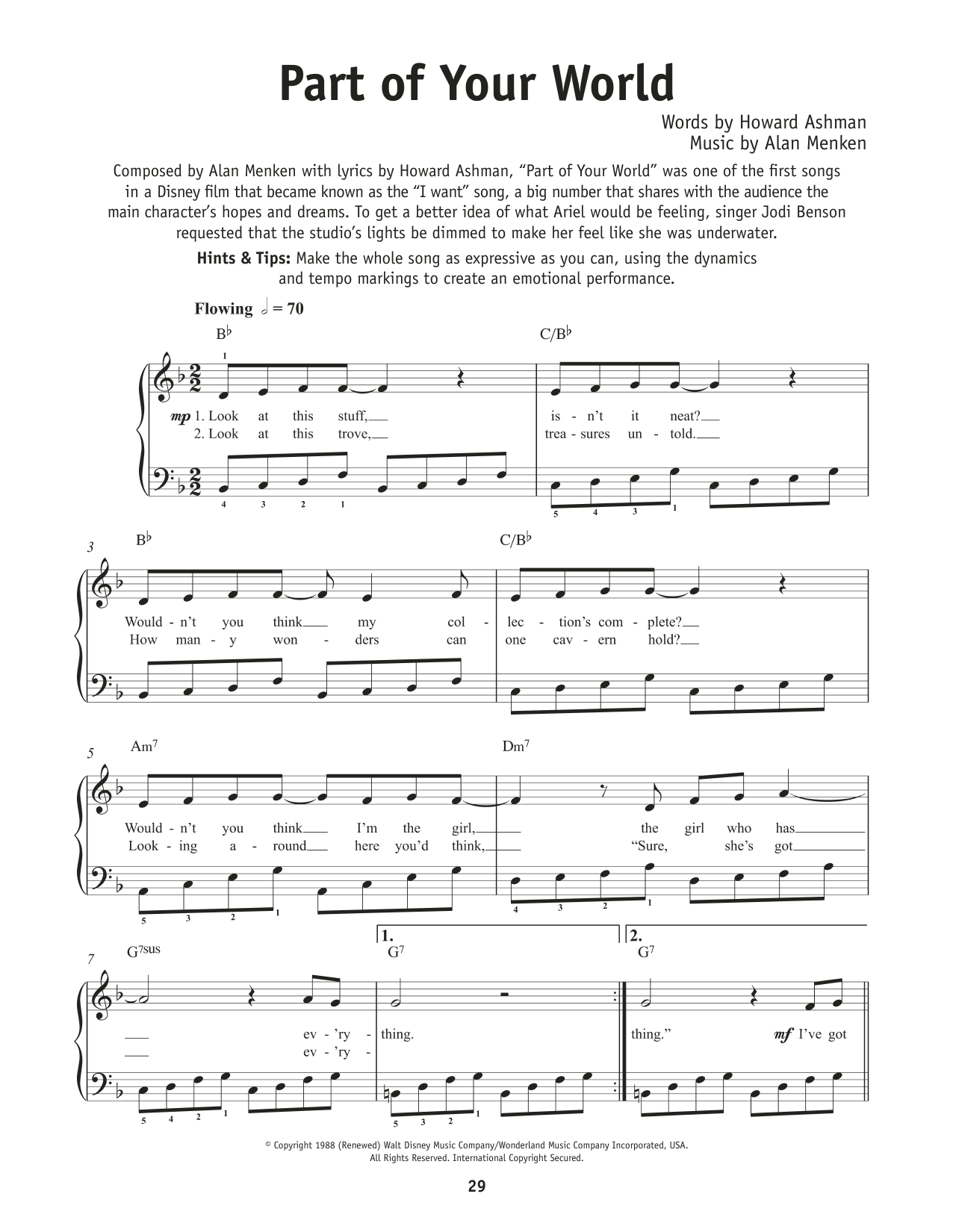 Produktbild zu: Part Of Your World (from The Little Mermaid)