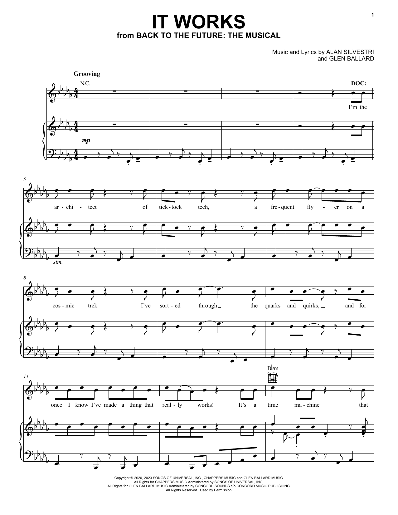 Produktbild zu: It Works (from Back To The Future: The Musical)