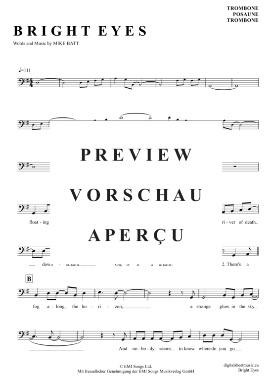 Product gallery: Page 2 of 4 Bright Eyes , Garfunkel, Art, (Posaune / Bariton)