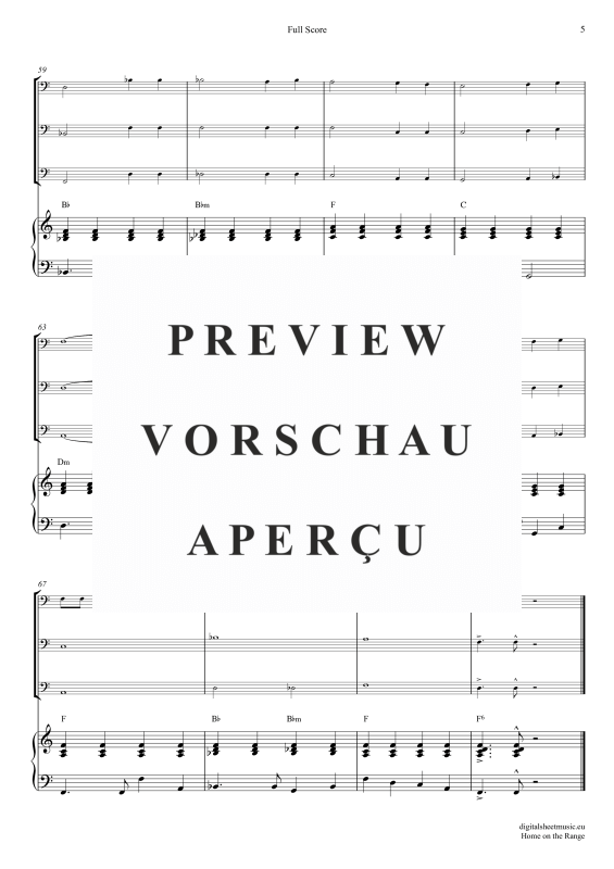 gallery: Home On The Range, American Folk Song, (Posaunen Trio + Klavier)