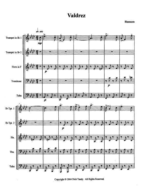 Produktgalerie: Seite 1 von 11 Valdrez, , Blechbläserquintett