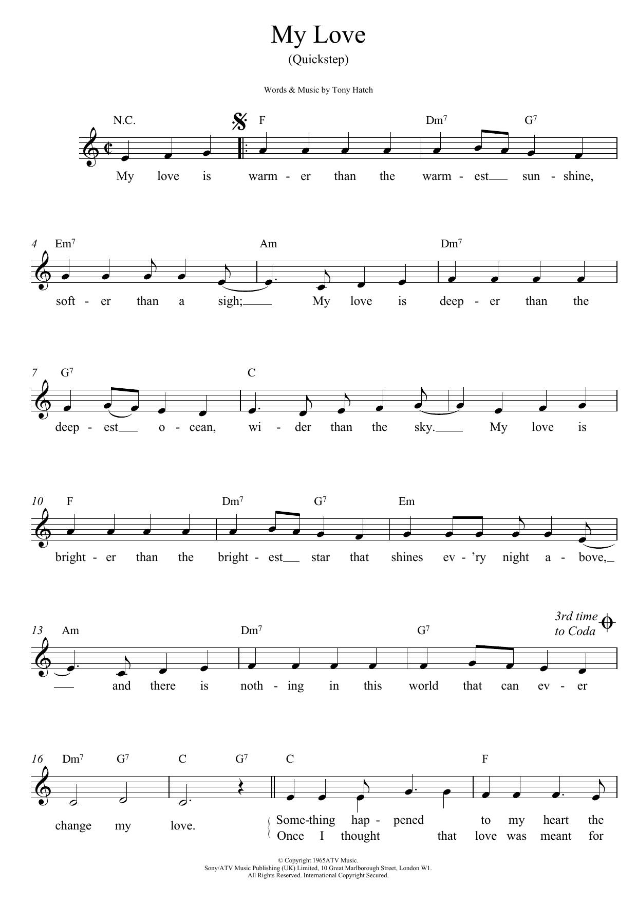 Produktbild zu: My Love (Quickstep)