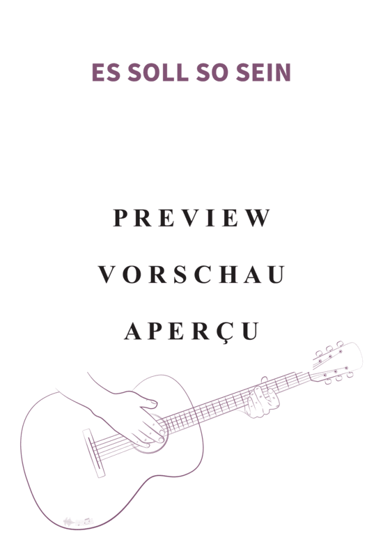 gallery: Es soll so sein, Yvaine, Vocal and Chords Leadsheet