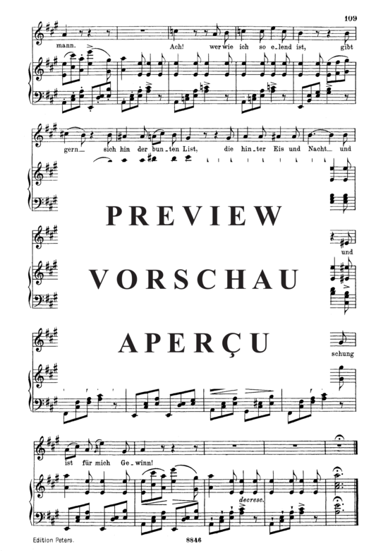 Product gallery: Page 3 of 3 Täuschung D.911-19 (Winterreise), , Medium Voice and Piano