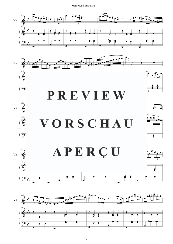 Product gallery: Page 8 of 11 Waltz No.2 in E flat major, , Violin and Piano