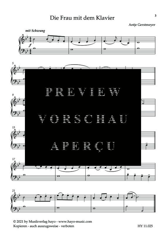 gallery: Die Frau mit dem Klavier - 15 leichte Klavierst�cke, , (Klavier Solo)