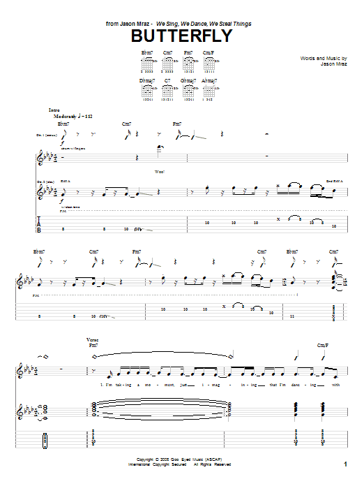 Product gallery: Page 1 of 1 Butterfly, Jason Mraz
