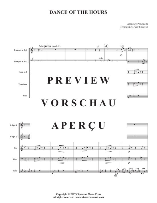 Product gallery: Page 3 of 21 Dance of the Hours , , (Brass quintet)