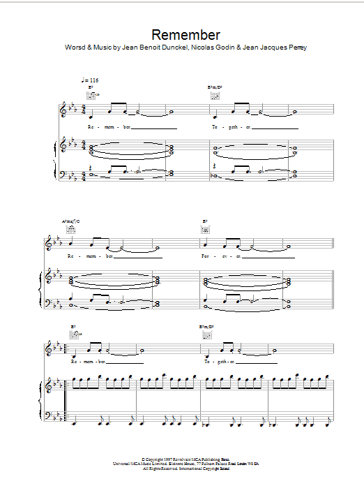 Produktgalerie: Seite 1 von 1 Remember, Air, Gesang, Gitarre, Klavier