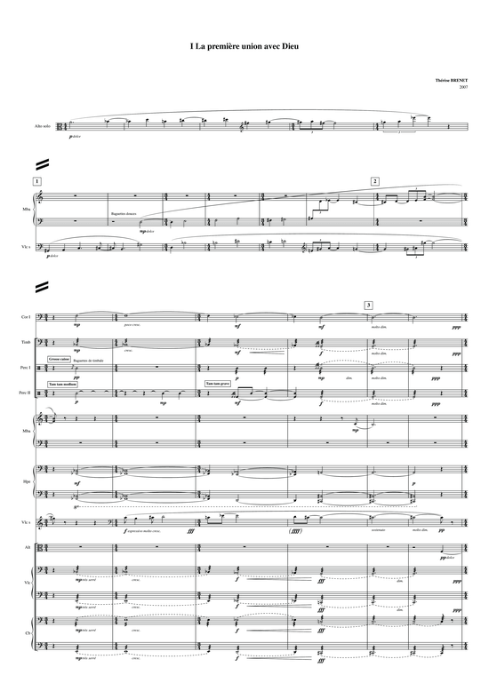 Product picture to: Ces Hatues Mélodies Dans Le Paradis Que Nous Aonvs Perdus : Doppelkonzert für Viola, Cello und OrchesterThérèse Brenet