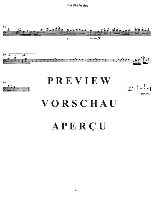 Product gallery: Page 10 of 13 Dill Pickles Rag , , (Tuba Quartett EETT)